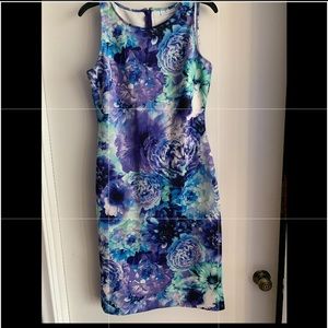 Purple and blue floral dress. Worn once